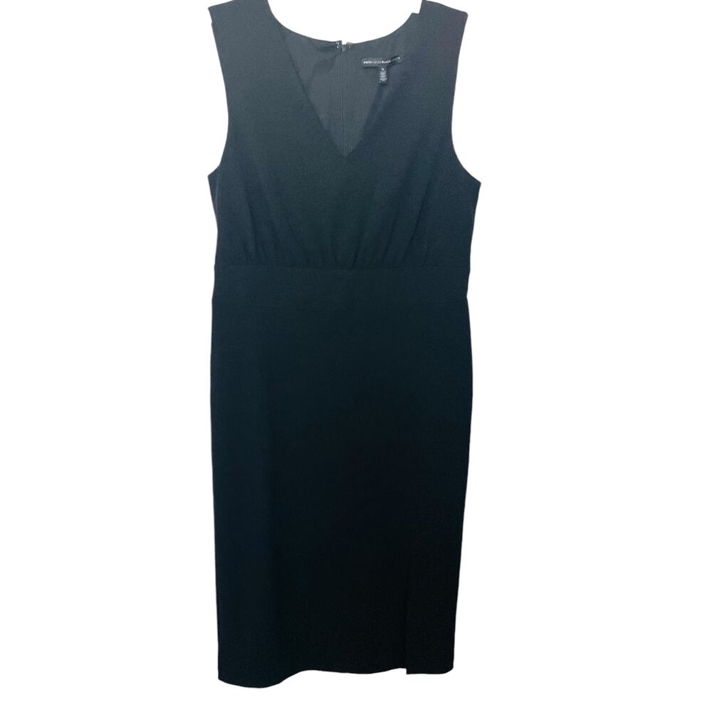 WHBM FORMAL MAXI, SLEEVELESS, V-NECK, EMPIRE, A-LINE DRESS, WOMENS, 14, BLACK